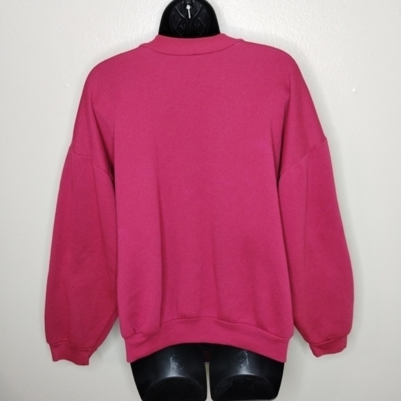 Vintage 80s 90s Women's Medium Sweatshirt Crew Neck Oversized Made In Australia - Picture 5 of 9